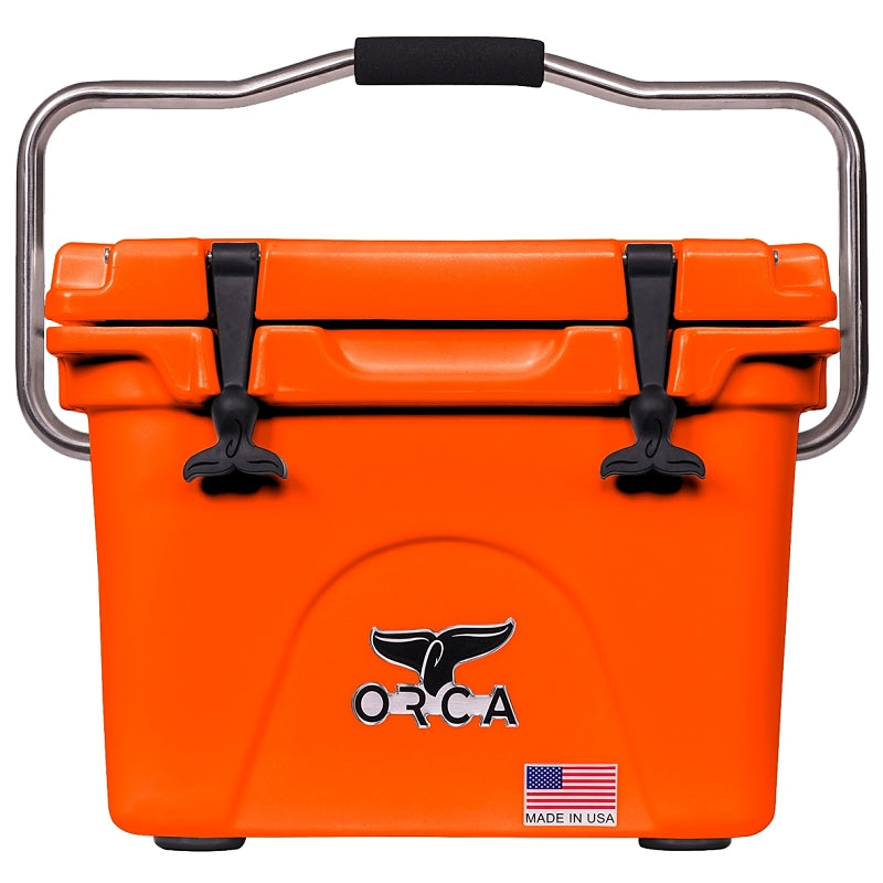 ORCA Orca ORCBZO020 Cooler, 20 qt Cooler, Blaze Orange, Up to 10 days Ice Retention OUTDOOR LIVING & POWER EQUIPMENT ORCA