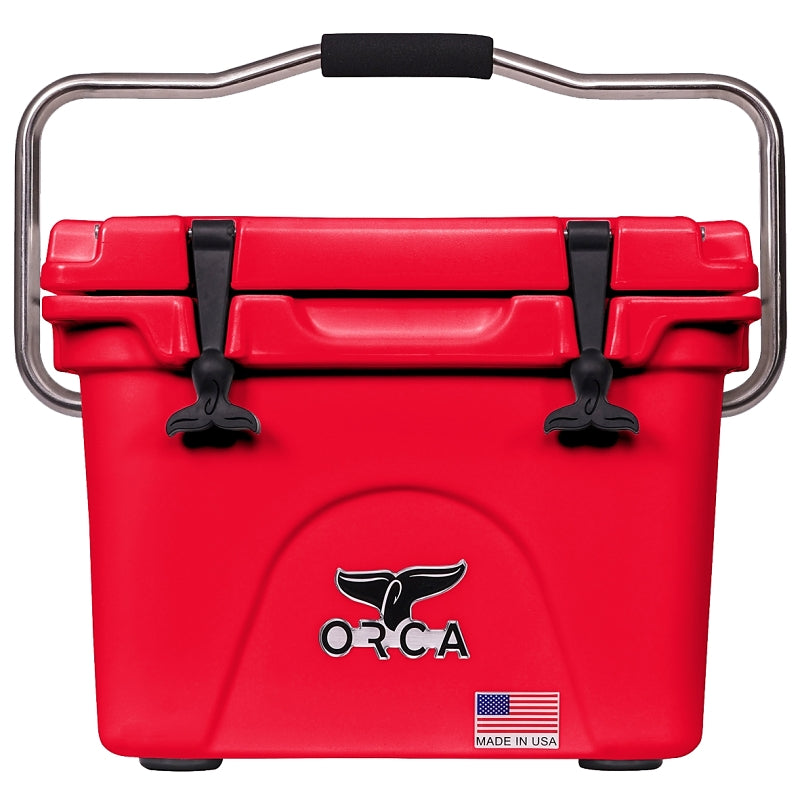 ORCA Orca ORCRE/RE020 Cooler, 20 qt Cooler, Red, 10 days Ice Retention OUTDOOR LIVING & POWER EQUIPMENT ORCA