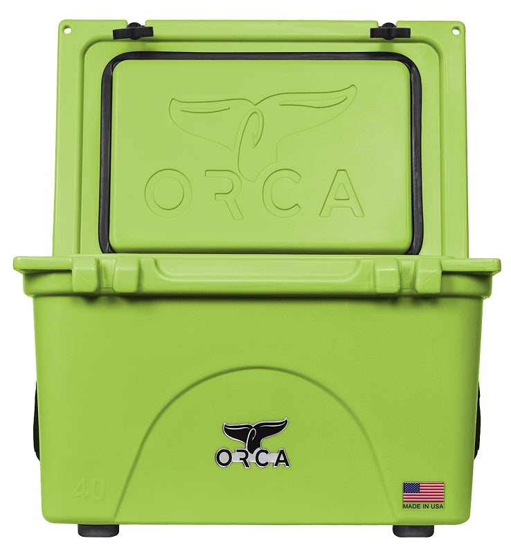 ORCA Orca ORCL040 Cooler, 40 qt Cooler, Lime, 10 days Ice Retention OUTDOOR LIVING & POWER EQUIPMENT ORCA