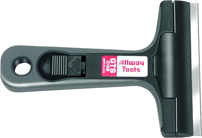 ALLWAY TOOLS Allway Tools GTS Glass and Tile Scraper, 4 in W Blade, Soft Grip Handle PAINT ALLWAY TOOLS   
