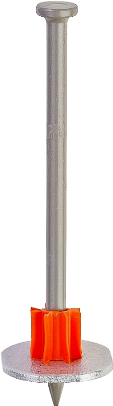 RAMSET Ramset 00810 Washered Pin, 0.145 in Dia Shank, 2-1/2 in L