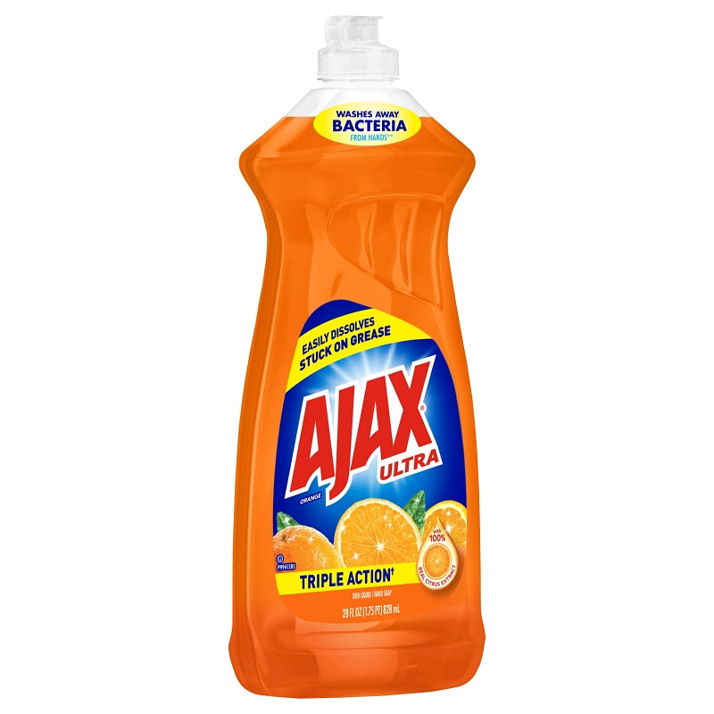 DOT FOODS, INC. COLGATE PALMOLIVE Ajax 144678 Ultra Triple-Action Dishwasher Soap, 28 oz Bottle, Liquid, Citrus, Orange CLEANING & JANITORIAL SUPPLIES DOT FOODS, INC. COLGATE PALMOLIVE