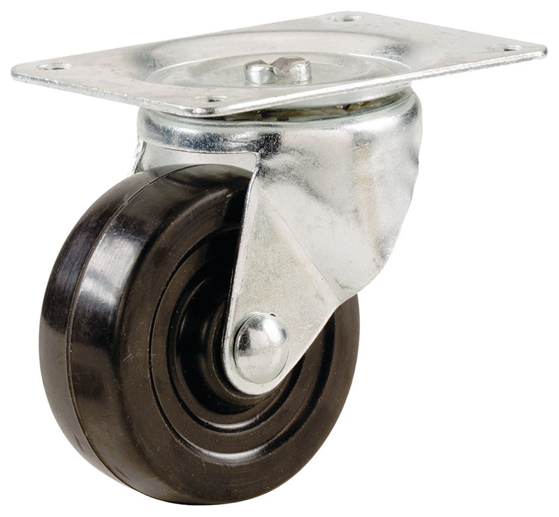 SHEPHERD Shepherd Hardware 9477 Swivel Caster, 1-7/8 x 2-9/16 in Plate, 4 in L x 1.9 in W x 2.5 in H Dimensions, 2 in Dia Wheel HARDWARE & FARM SUPPLIES SHEPHERD
