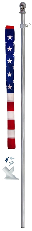 VALLEY FORGE Valley Forge AA99090 Flag Kit, Includes: 5 ft Aluminum Pole, 2-Position Plastic Bracket with Screw AUTOMOTIVE VALLEY FORGE