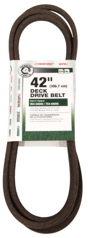 MTD MTD 490-501-M019 Deck Drive Belt, 109 in L, 1/2 in W, 42 in Deck OUTDOOR LIVING & POWER EQUIPMENT MTD