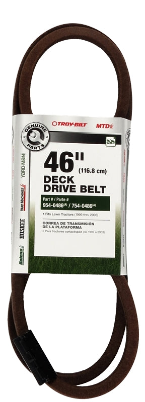 MTD MTD 490-501-M050 Deck Drive Belt, 46 in L, 46 in Deck OUTDOOR LIVING & POWER EQUIPMENT MTD