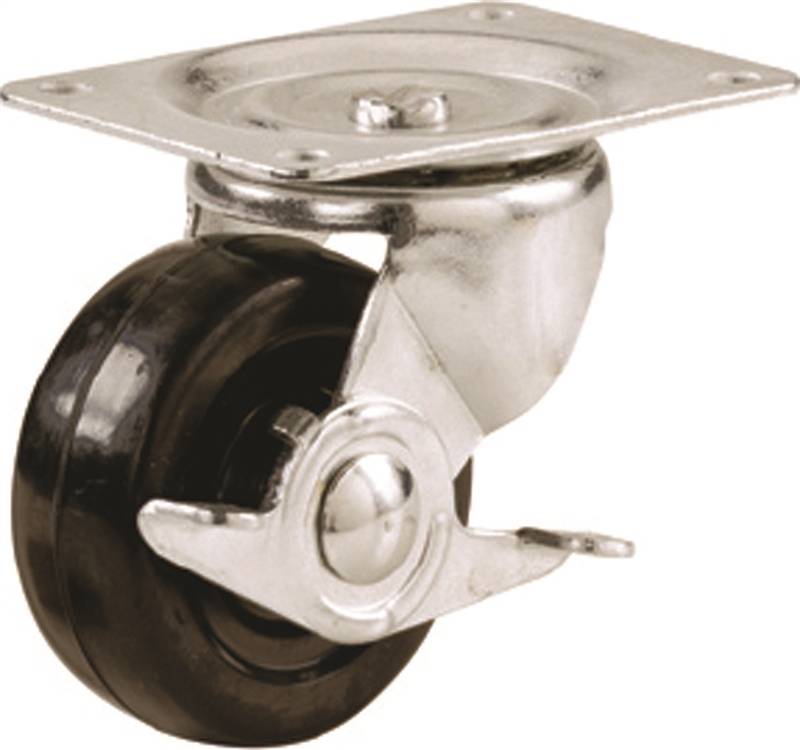 SHEPHERD Shepherd Hardware 9511 Swivel Caster, 4.8 in L x 3.1 in W x 3.6 in H Dimensions, 3 in Dia Wheel, 1-1/4 in W Wheel HARDWARE & FARM SUPPLIES SHEPHERD