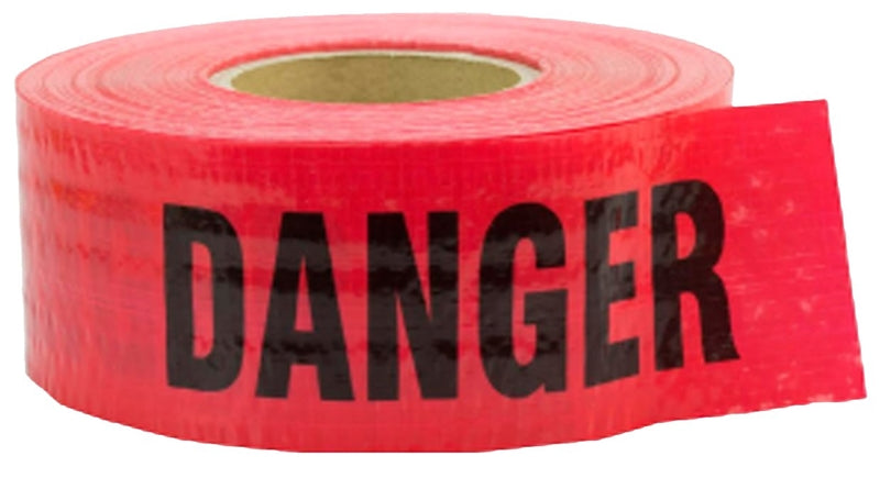 CH HANSON CH Hanson 16031 Reinforced Barricade Tape, 500 ft L, 3 in W, Red, Polyethylene TOOLS CH HANSON