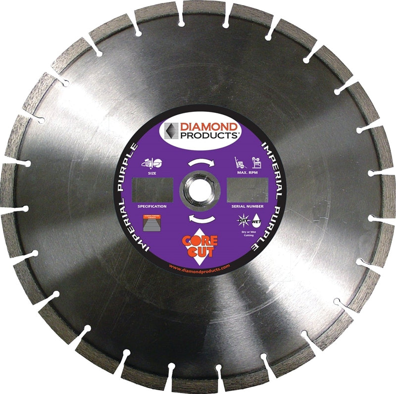 DIAMOND PRODUCTS Diamond Products 78976 Circular Saw Blade, Diamond Cutting Edge, 14 in Dia, Universal Arbor TOOLS DIAMOND PRODUCTS