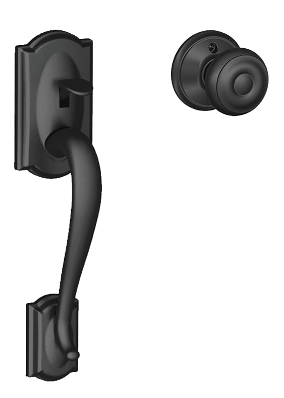 SCHLAGE LOCK Schlage FE285CAM622GEO Combination Lockset, Mechanical Lock, Grip with Knob Handle, Round Design, Matte Black, 1 Grade HARDWARE & FARM SUPPLIES SCHLAGE LOCK