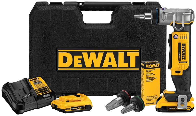 DEWALT DEWALT DCE400D2 Expander Tool Kit, Yellow, For: Milwaukee and Uponor Heads PAINT DEWALT