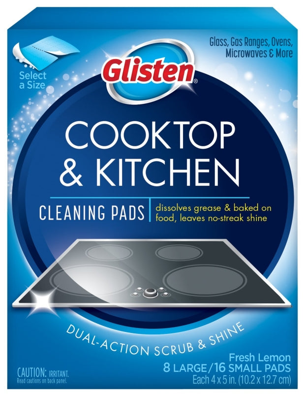 GLISTEN Glisten GC0608T Cleaning Pad, White CLEANING & JANITORIAL SUPPLIES GLISTEN