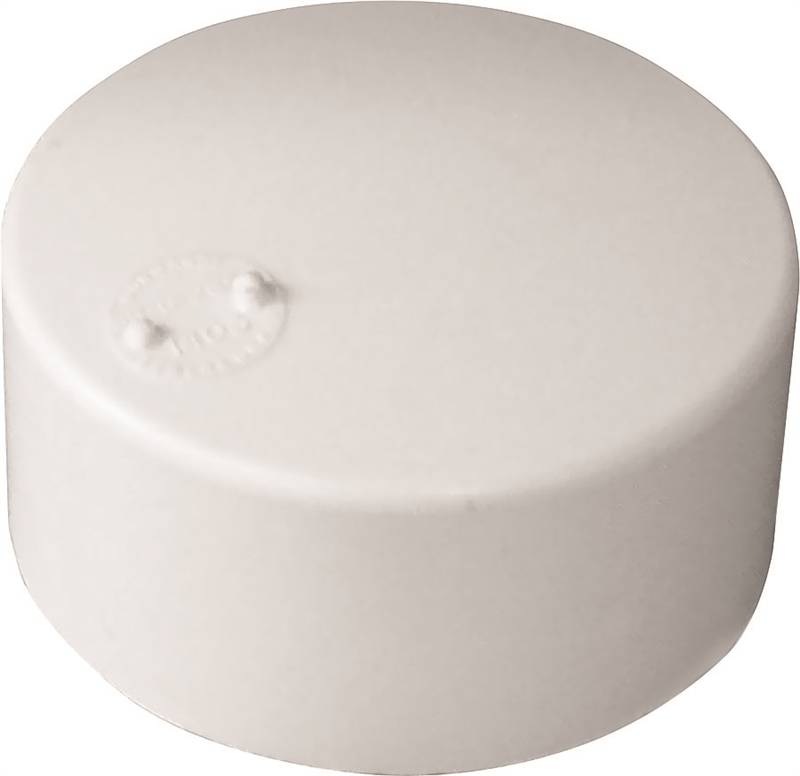 IPEX USA LLC-CANPLAS IPEX 414263BC Sewer Pipe Cap, 3 in, Hub, PVC, White PLUMBING, HEATING & VENTILATION IPEX USA LLC-CANPLAS