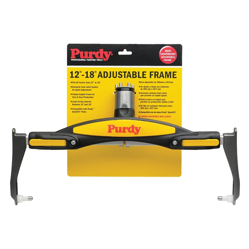 PURDY Purdy Revolution 14A753018 Premium Adjustable Frame, 12 to 18 in L Roller, Plastic Handle PAINT PURDY