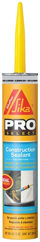 SIKAFLEX Sika SIKAFLEX PRO SELECT Series 654546 Construction Sealant, Aluminum Gray, 10.1 oz Cartridge PAINT SIKAFLEX   