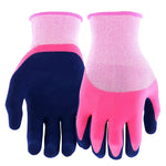 MIRACLE-GRO Miracle-Gro MG30605/WSM Double-Dipped Gloves, Women's, S/M, 3.7 in L, Knit Wrist, Seamless Cuff, Latex Coating