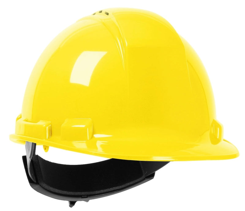 SAFETY WORKS MSA 10034020 Hard Hat, 4-Point Fas-Trac III Suspension, Polyethylene Shell, Yellow, Class: C CLOTHING, FOOTWEAR & SAFETY GEAR SAFETY WORKS