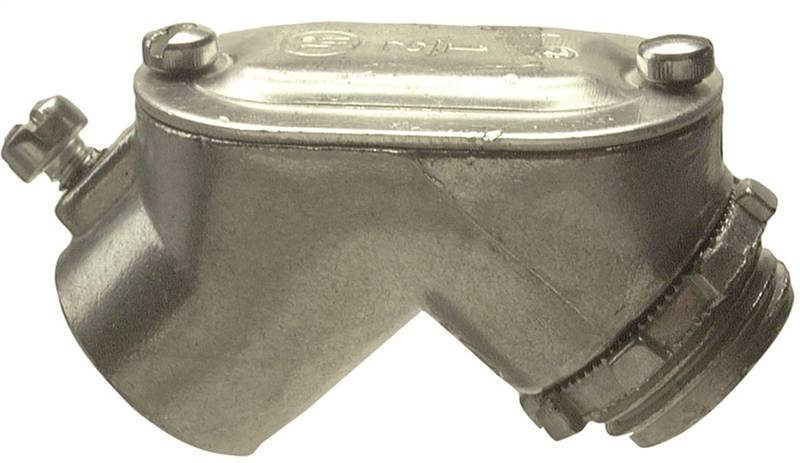 HALEX Halex 14307 Set Screw Pull Elbow, 90 deg Angle, 3/4 in, Zinc, 5/BX ELECTRICAL HALEX