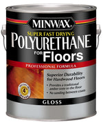 MINWAX Minwax 130200000 Polyurethane, Gloss, Liquid, Clear, 1 gal, Can PAINT MINWAX   