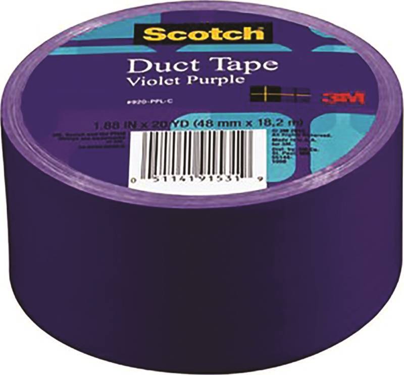 3M 3M 920-PPL-C Duct Tape, 20 yd L, 1.88 in W, Cloth Backing, Violet Purple PAINT 3M