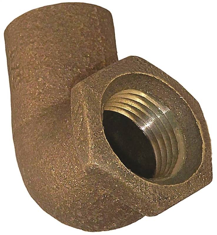 NIBCO INC. Nibco U707-3R-LF Series C00100LC Cast Pipe Elbow, 1/2 x 3/4 in, Sweat x FPT, 90 deg Angle, Bronze, 577 psi Pressure PLUMBING, HEATING & VENTILATION NIBCO INC.