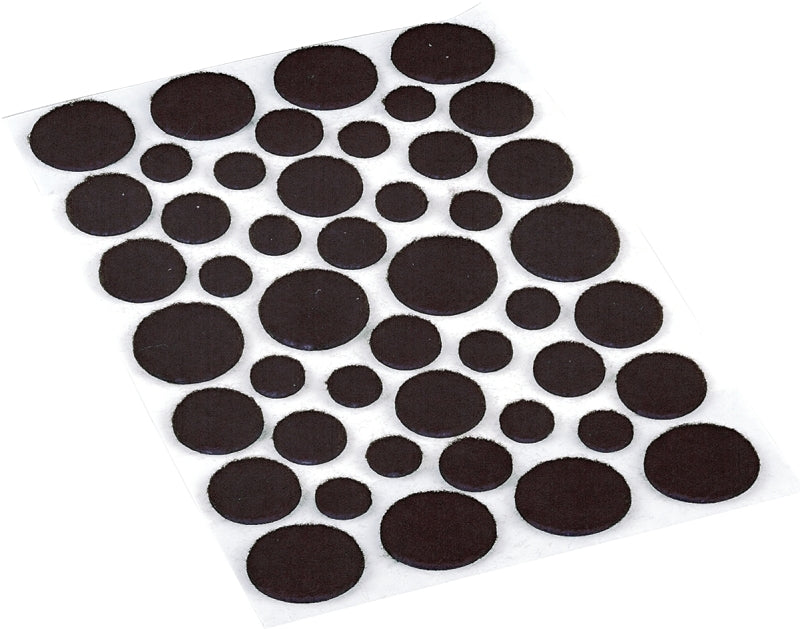 SHEPHERD Shepherd Hardware 9425 Furniture Pad, Felt Cloth, Brown, Round HARDWARE & FARM SUPPLIES SHEPHERD