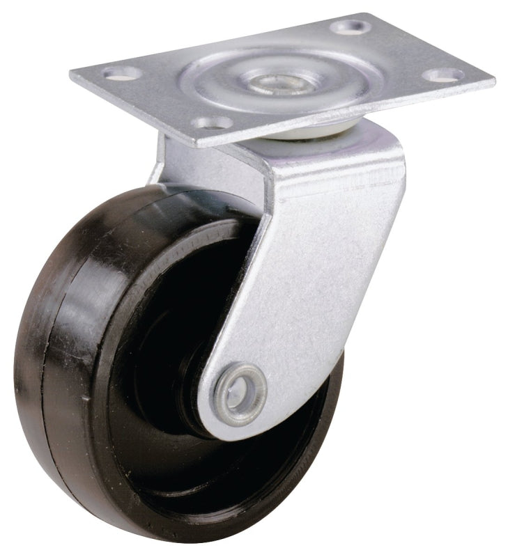 SHEPHERD Shepherd Hardware 9556 Swivel Caster, 1-1/4 x 1-3/4 in Plate, 1.3 in L x 4.6 in W x 6.6 in H Dimensions, Plastic Wheel HARDWARE & FARM SUPPLIES SHEPHERD