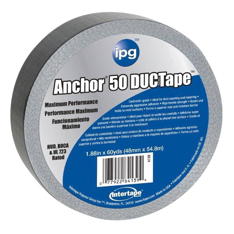 INTERTAPE POLYMER IPG 4139 Duct Tape, 60 yd L, 1.88 in W, Silver OUTDOOR LIVING & POWER EQUIPMENT INTERTAPE POLYMER