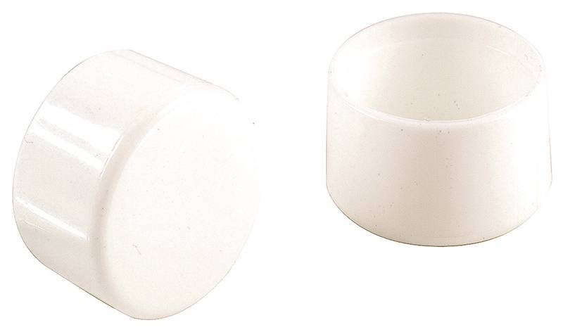 SHEPHERD Shepherd Hardware 9744 Furniture Leg Tip, Round, Plastic, White, 1-1/8 in Dia HARDWARE & FARM SUPPLIES SHEPHERD
