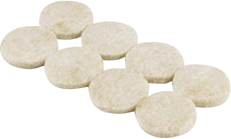 SHEPHERD Shepherd Hardware 9953 Protective Pad, Felt Cloth, Beige, 1-1/2 in Dia, Round HARDWARE & FARM SUPPLIES SHEPHERD