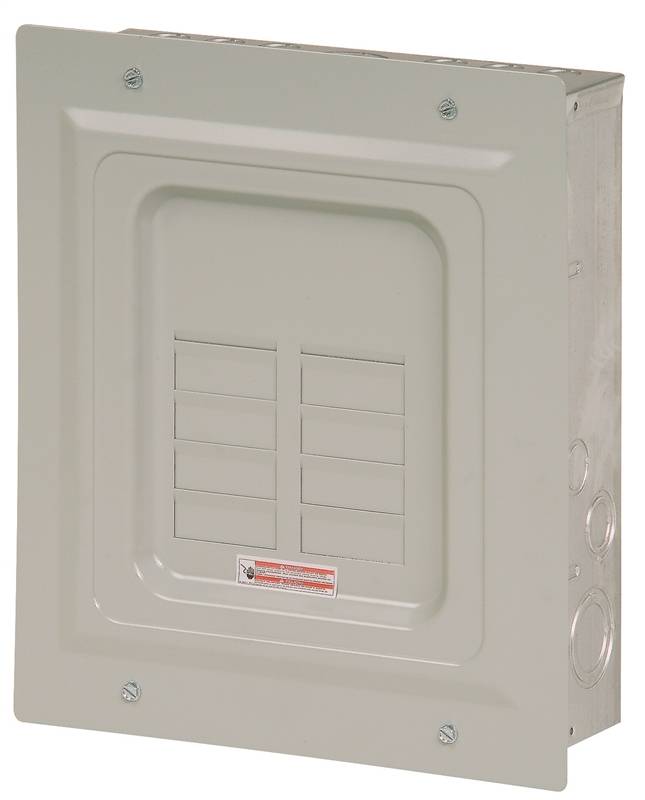 CUTLER-HAMMER Cutler-Hammer BR BR816L125FP Load Center, 125 A, 8 -Space, 16 -Circuit, Main Lug, NEMA 1 Enclosure, Flush Mounting ELECTRICAL CUTLER-HAMMER