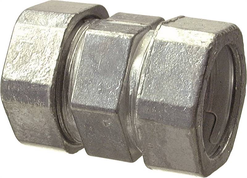 HALEX Halex 02401B Coupling, 3/4 in Compression, Zinc, 25/BX ELECTRICAL HALEX