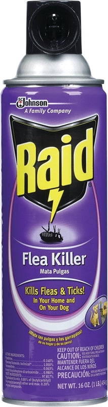 RAID Raid 51656 Flea Killer, Liquid, Spray Application, 16 oz LAWN & GARDEN RAID
