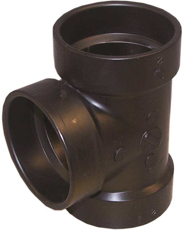 IPEX USA LLC-CANPLAS Canplas 102103BC Pipe Tee, 3 in, Hub, ABS, Black LAWN & GARDEN IPEX USA LLC-CANPLAS