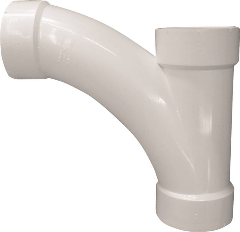 IPEX USA LLC-CANPLAS Canplas 194303 Combination Tee Pipe Wye, 3 in, Hub, PVC, White, SCH 40 Schedule PLUMBING, HEATING & VENTILATION IPEX USA LLC-CANPLAS