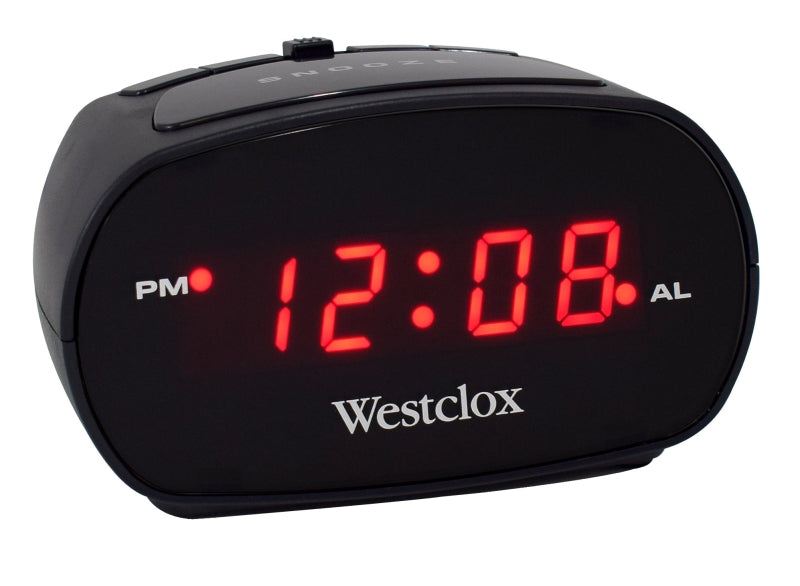 WESTCLOX Westclox 70044A Alarm Clock, LED Display, Black Case HOUSEWARES WESTCLOX   