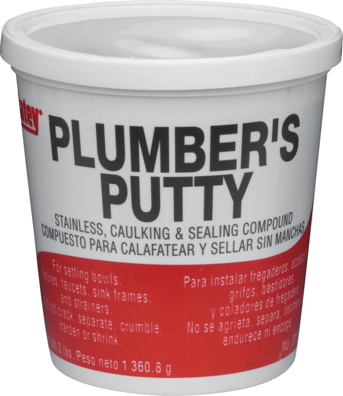 OATEY Oatey 31166 Plumbers Putty, Solid, Off-White, 14 oz PLUMBING, HEATING & VENTILATION OATEY