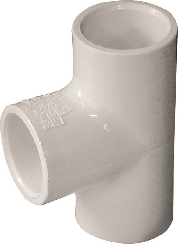 IPEX IPEX 435775 Pipe Tee, 1/2 in, Socket, PVC, White, SCH 40 Schedule, 150 psi Pressure LAWN & GARDEN IPEX