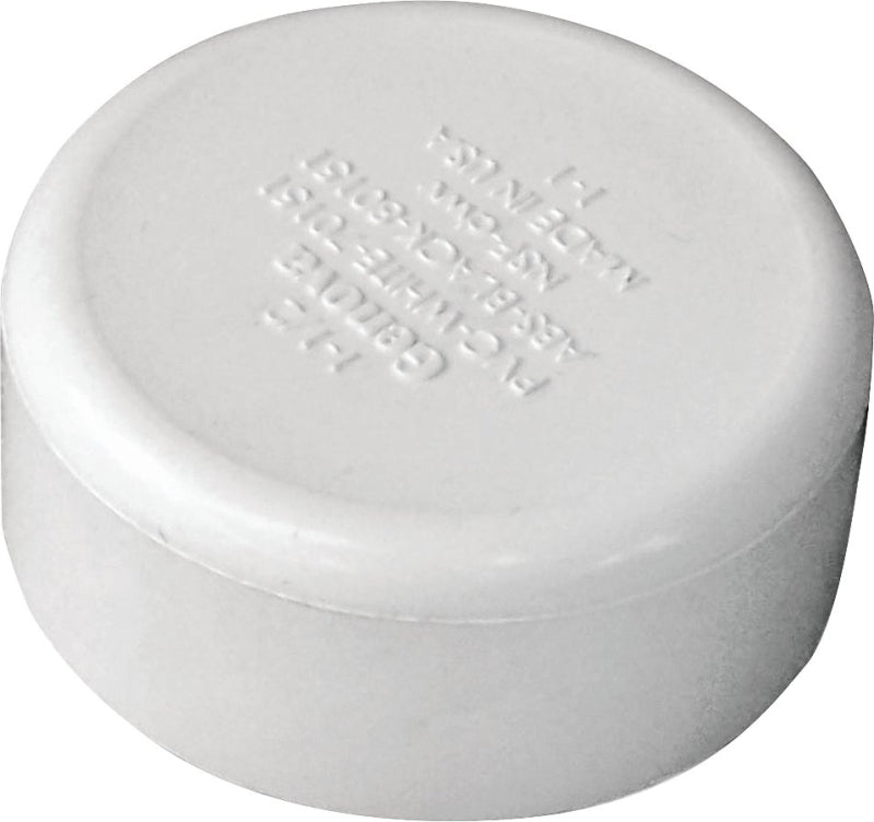 IPEX USA LLC-CANPLAS Canplas 193081 Pipe Cap, 1-1/2 in, Hub, PVC, White PLUMBING, HEATING & VENTILATION IPEX USA LLC-CANPLAS