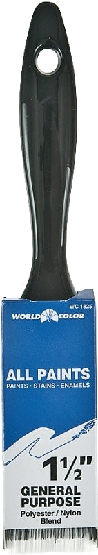 LINZER Linzer 1825-1.5 Paint Brush, 1-1/2 in W, 2-1/4 in L Bristle, Nylon/Polyester Bristle, Varnish Handle PAINT LINZER
