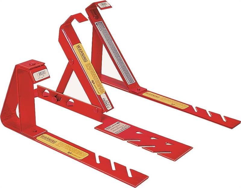 QUALCRAFT INDUSTRIES Qualcraft 2501 Fixed Roof Bracket, Adjustable, Steel, Red, Powder-Coated, For: 12/12 Fixed Pitch Roofs AUTOMOTIVE QUALCRAFT INDUSTRIES   
