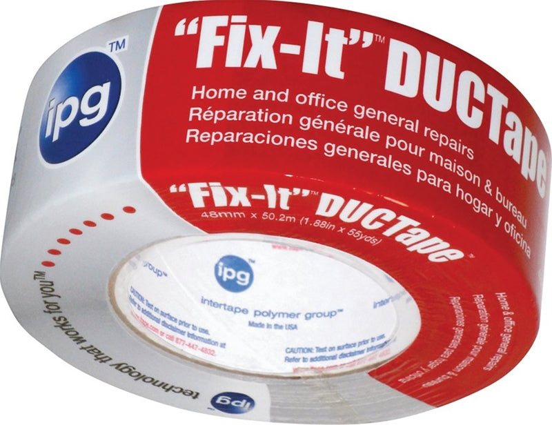 INTERTAPE POLYMER IPG 6900 Duct Tape, 55 yd L, 1.88 in W, Poly-Coated Cloth Backing, Silver PAINT INTERTAPE POLYMER