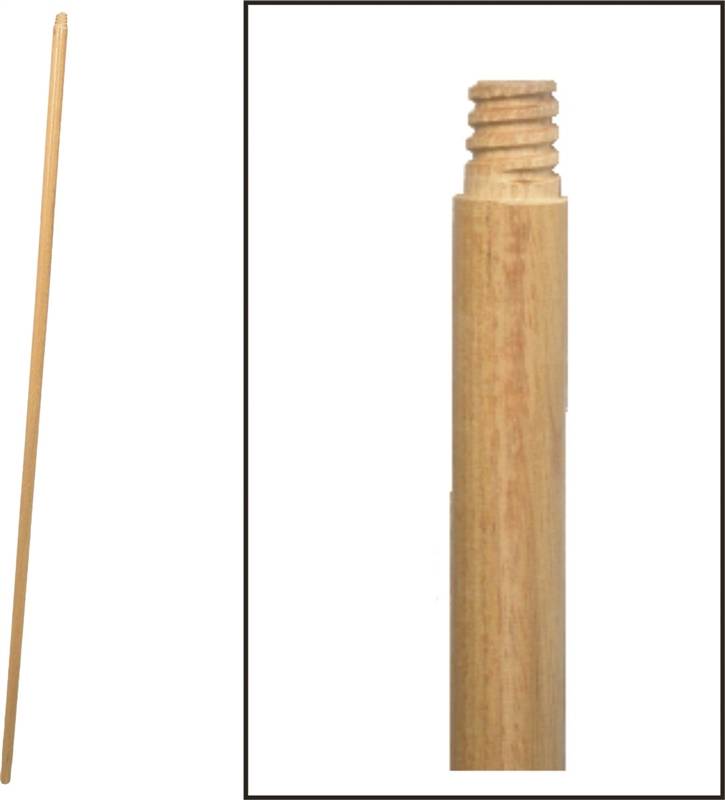 BIRDWELL CLEANING Birdwell 534-12 Broom Handle, 15/16 in Dia, 72 in L, Threaded, Hardwood