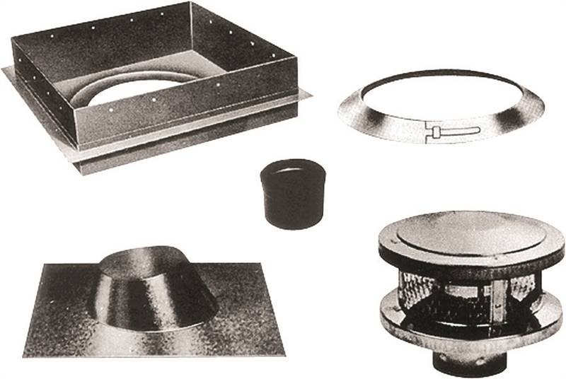 AMERICAN METAL AmeriVent 8HS-RKS Chimney Kit, Stainless Steel PLUMBING, HEATING & VENTILATION AMERICAN METAL