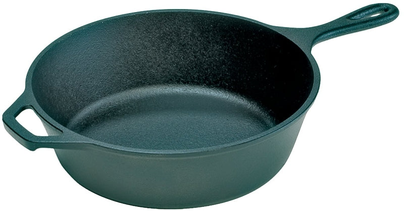 LODGE MFG Lodge L8DSK3 Deep Skillet, 10-1/4 in Dia, Cast Iron, Black