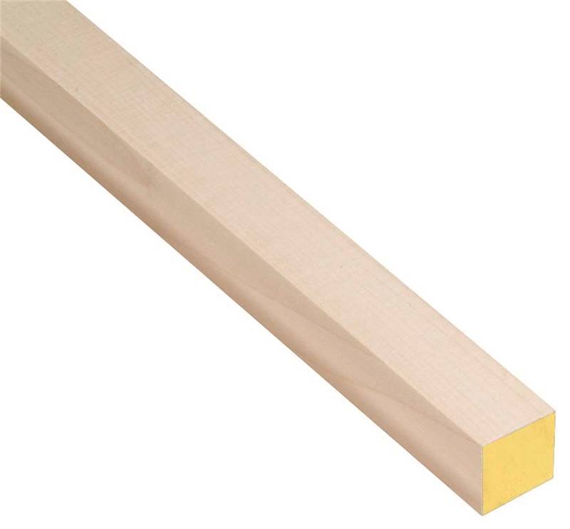 WADDELL Waddell 8310UB Dowel Rod, Square, 5/8 in Dia, 36 in L, Hardwood AUTOMOTIVE WADDELL