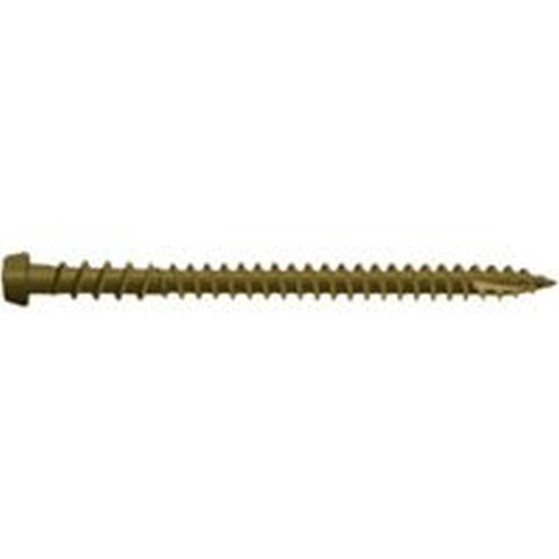 CAMO Camo 0349154 Deck Screw, #10 Thread, 2-1/2 in L, Star Drive, Type 99 Double-Slash Point, Carbon Steel, ProTech-Coated, 350/PK TOOLS CAMO