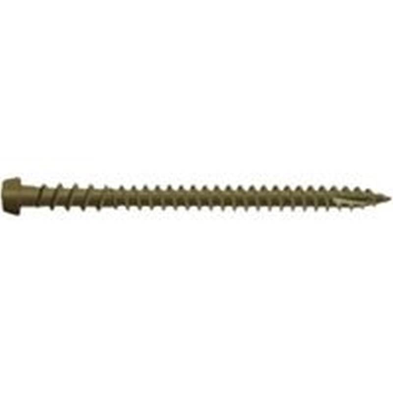 CAMO Camo 0349354 Deck Screw, #10 Thread, 2-1/2 in L, Star Drive, Type 99 Double-Slash Point, Carbon Steel, ProTech-Coated, 350/PK TOOLS CAMO