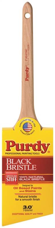 PURDY Purdy 144024030 Paint Brush, 3 in W, Angled Cut Brush, China Bristle, Rat Tail Handle PAINT PURDY