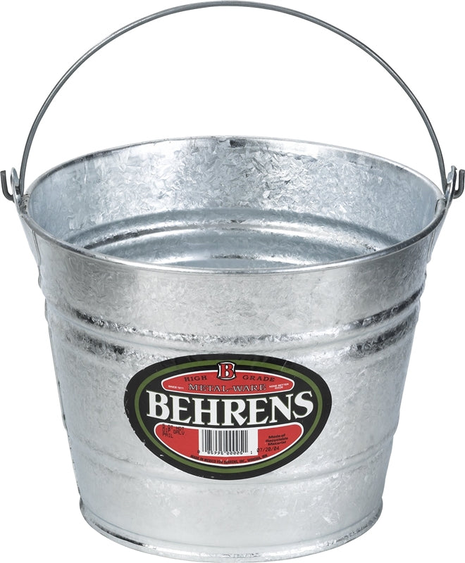 BEHRENS MANUFACTURING Behrens 1208 Pail, 8 qt Capacity, Steel HARDWARE & FARM SUPPLIES BEHRENS MANUFACTURING